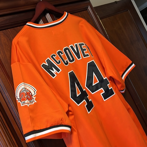 Vintage Cooperstown Collection MLB SF Giants Willie McCovey #44 Orange Jersey! - Picture 4 of 12